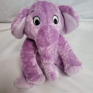 Kohls Cares Dr. Suess The Nose Book Purple Elephant Plush 12" Stuffed Animal